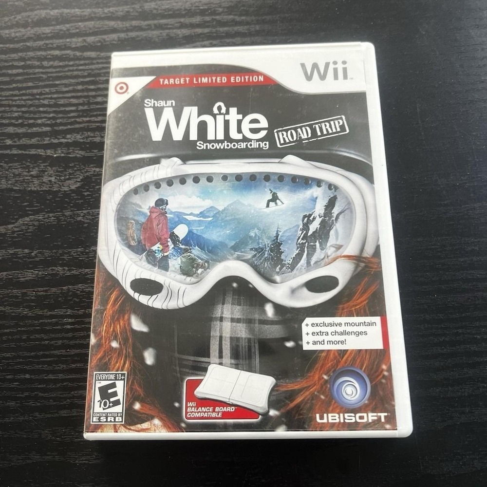 Shaun White Snowboarding Road Trip Target Edition Nintendo Wii w/ Manual Tested